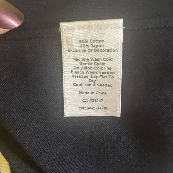 Talbots Charming Cardigan Embroidered Anchors, Navy & White, Size Medium, - Picture 4 of 5